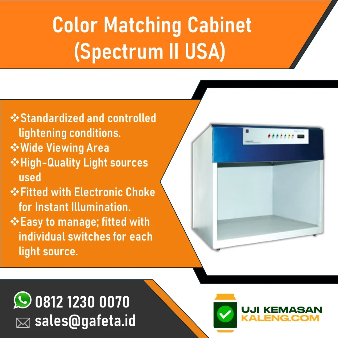 Jual Color Matching Cabinet Spectrum USA Presto